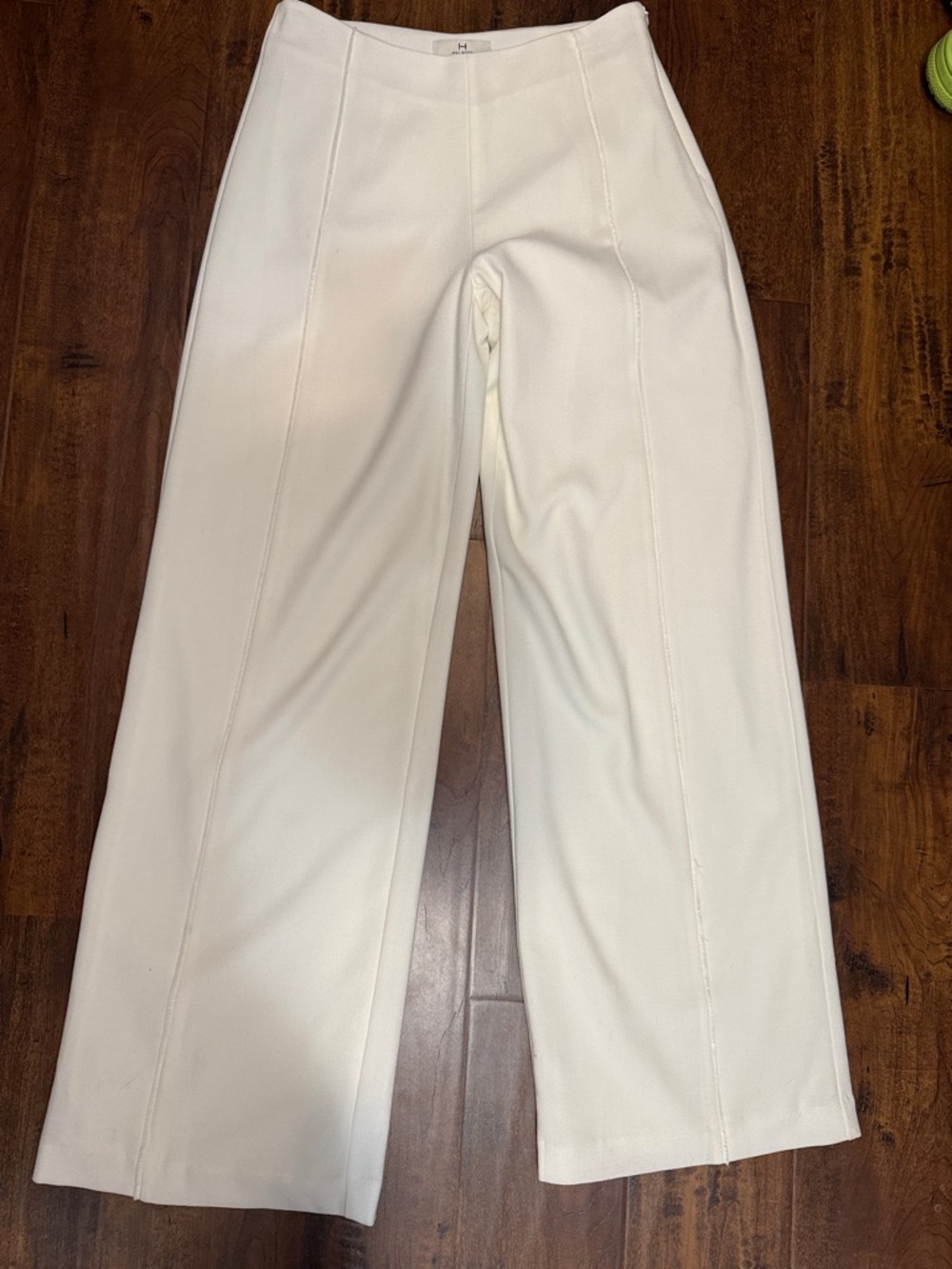 Halston White Tailored Trouser